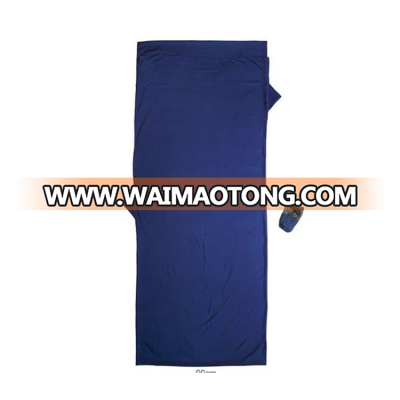 Custom Logo Printed Side Zip Microfiber Sleeping Liner